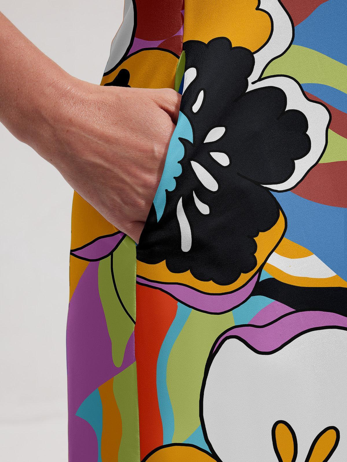 Hyped-up Tropical Sleeveless 36.5 Inch Dress UPF50+ - Image 5