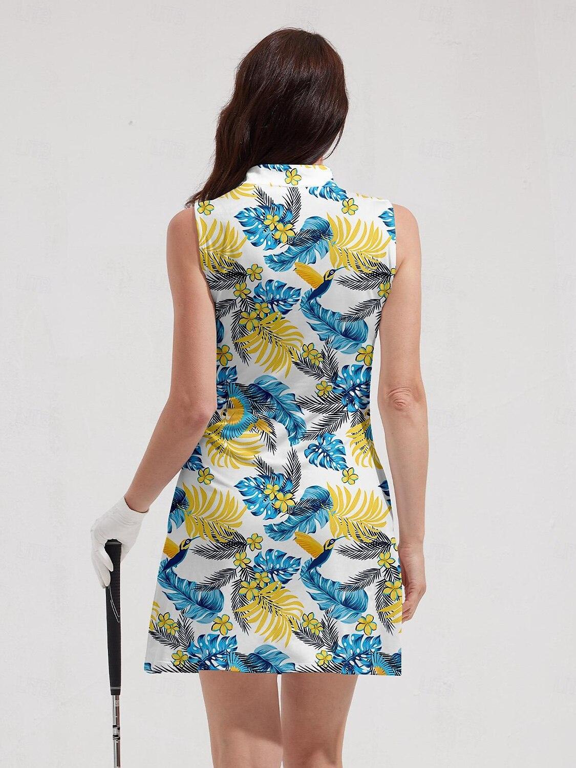 Hyped-up Tropical Sleeveless 36.5 Inch Dress UPF50+ - Image 2