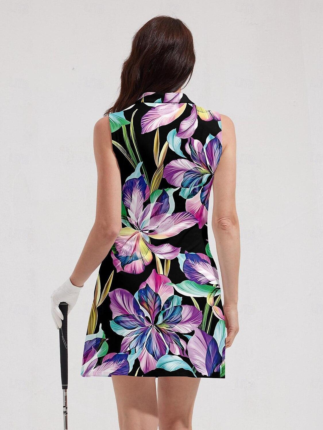 Hyped-up Tropical Sleeveless 36.5 Inch Dress UPF50+ - Image 3