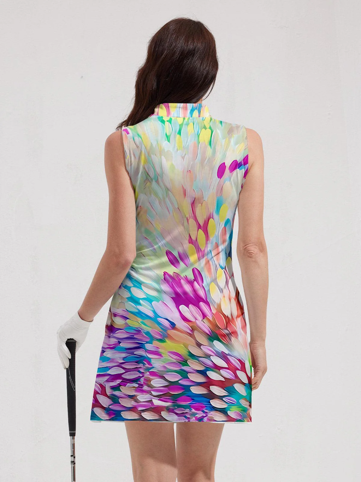 Hyped-up Tropical Sleeveless 36.5 Inch Dress UPF50+ - Image 3