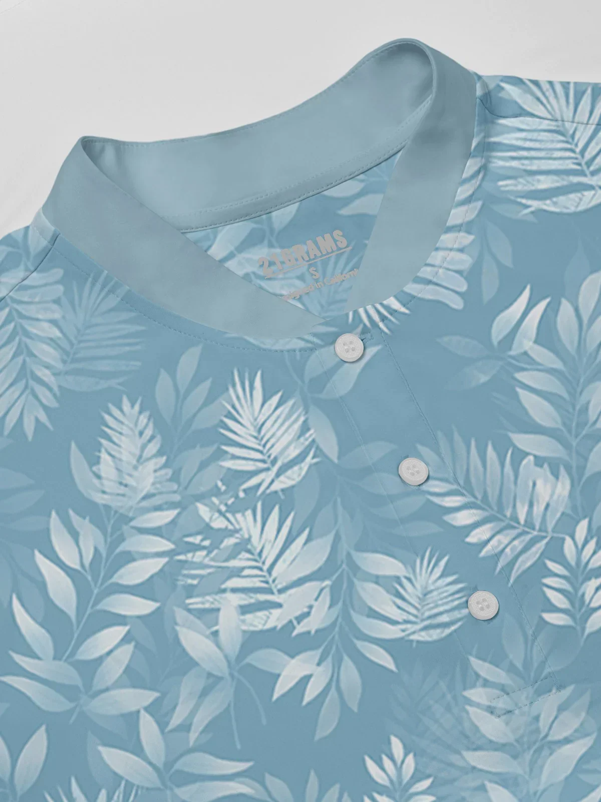 Hyped-up Tropical Men's Golf Henley Shirt UPF50+ - Image 2