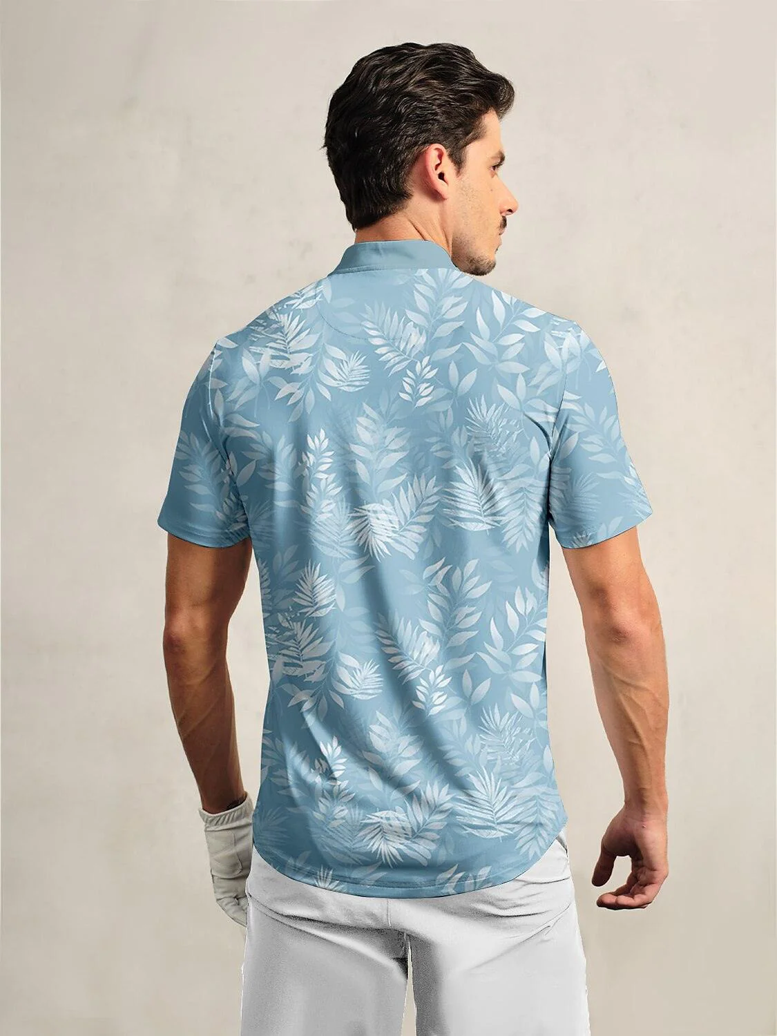 Hyped-up Tropical Men's Golf Henley Shirt UPF50+ - Image 6