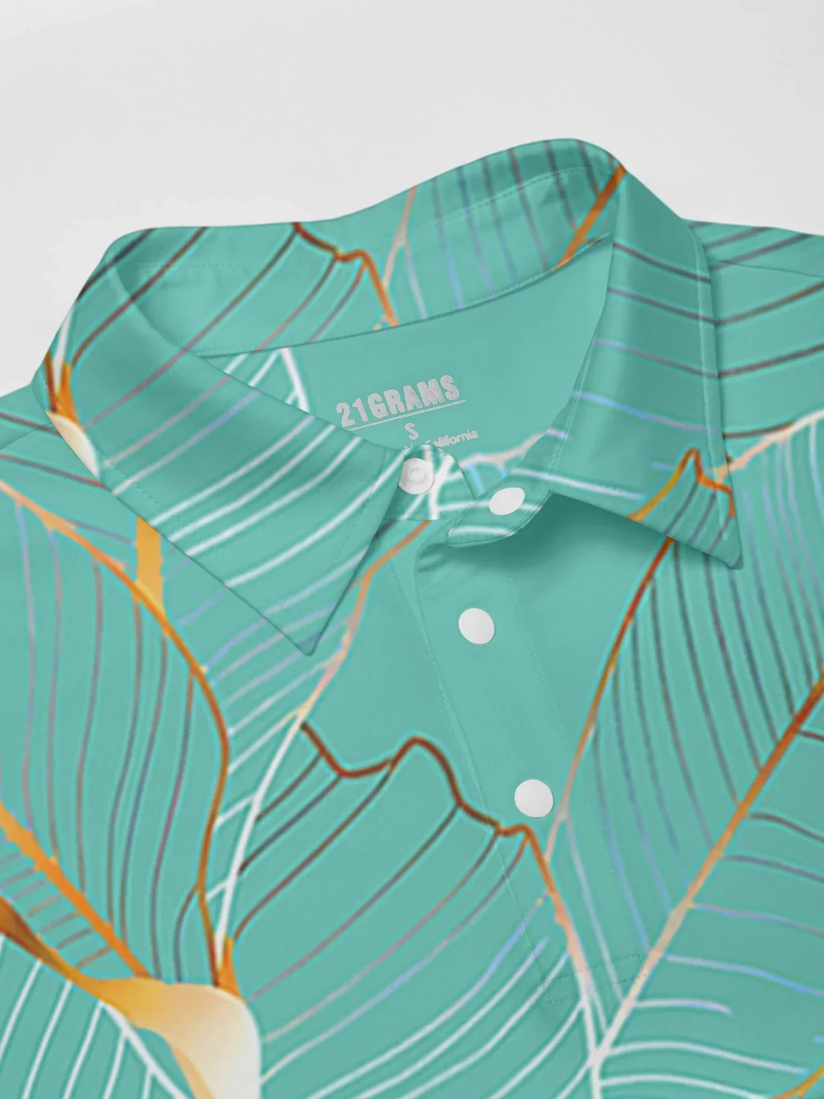 Hyped-up Tropical Men's Polo Top UPF50+ - Image 2