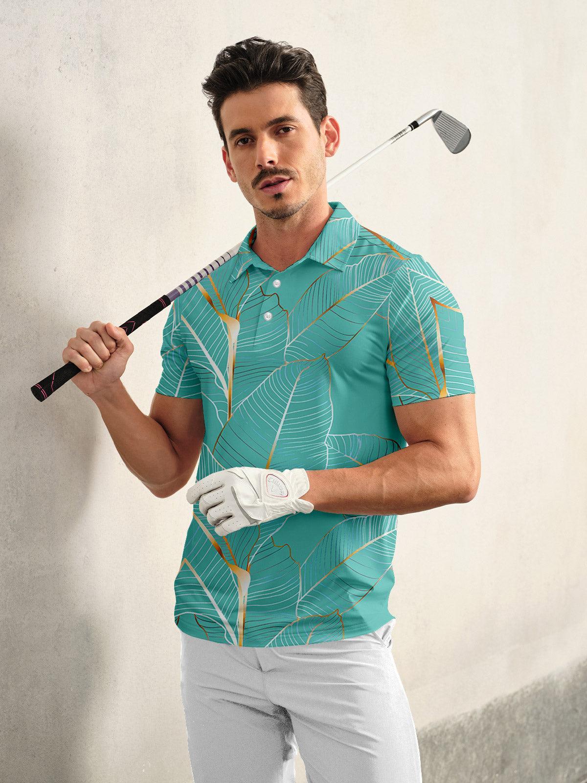 Hyped-up Tropical Men's Polo Top UPF50+ - Image 8