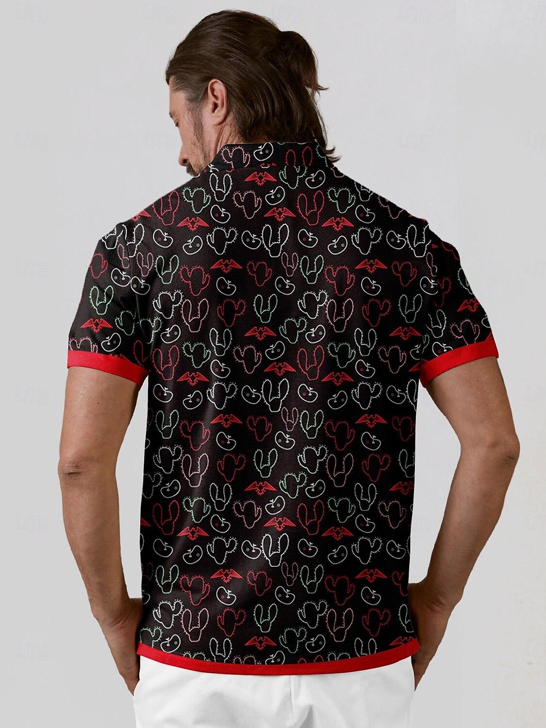 Hyped-up Tropical Men's Polo Top UPF50+ - Image 6