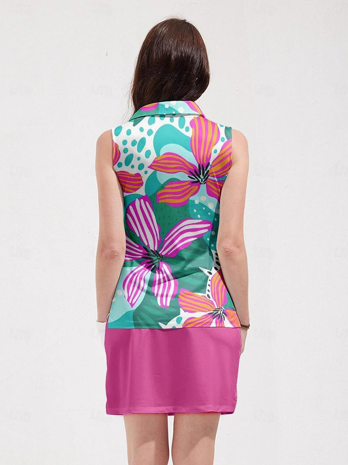 Hyped-up Tropical Polo Top UPF50+ - Image 4