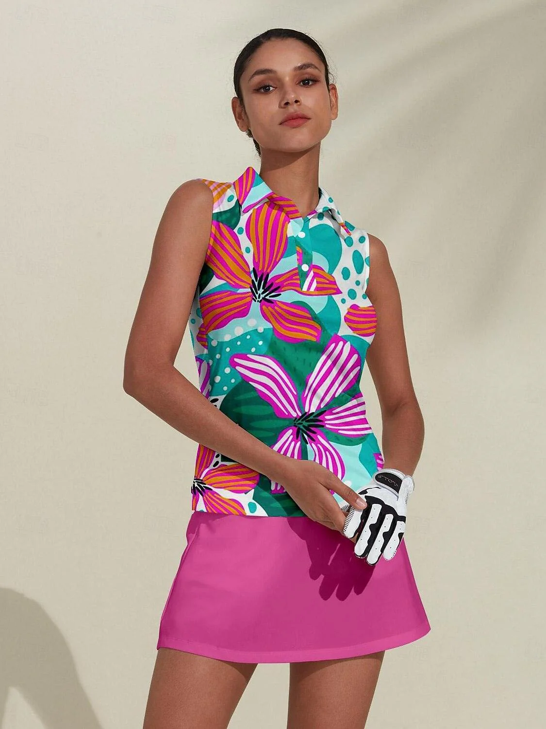 Hyped-up Tropical Polo Top UPF50+ - Image 5