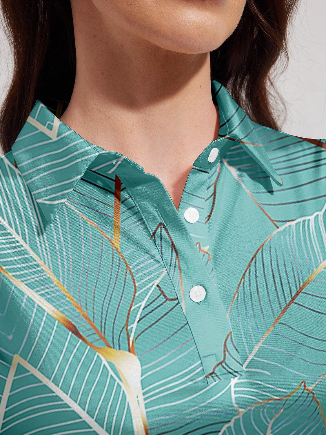 Hyped-up Tropical Polo Top UPF50+ - Image 3