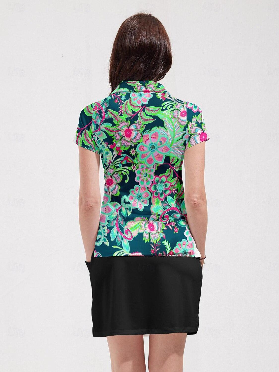 Hyped-up Tropical Polo Top UPF50+ - Image 2