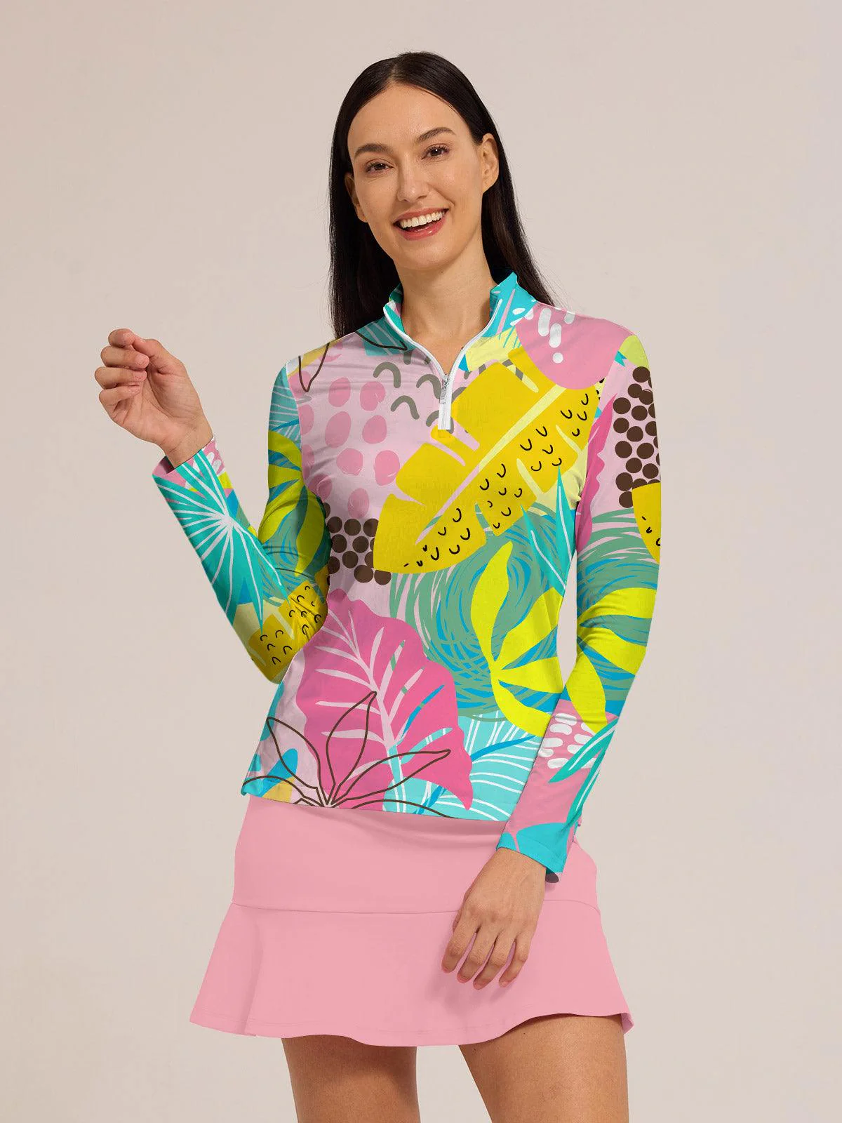 Hyped-up Tropical Pullover UPF50+ - Image 5
