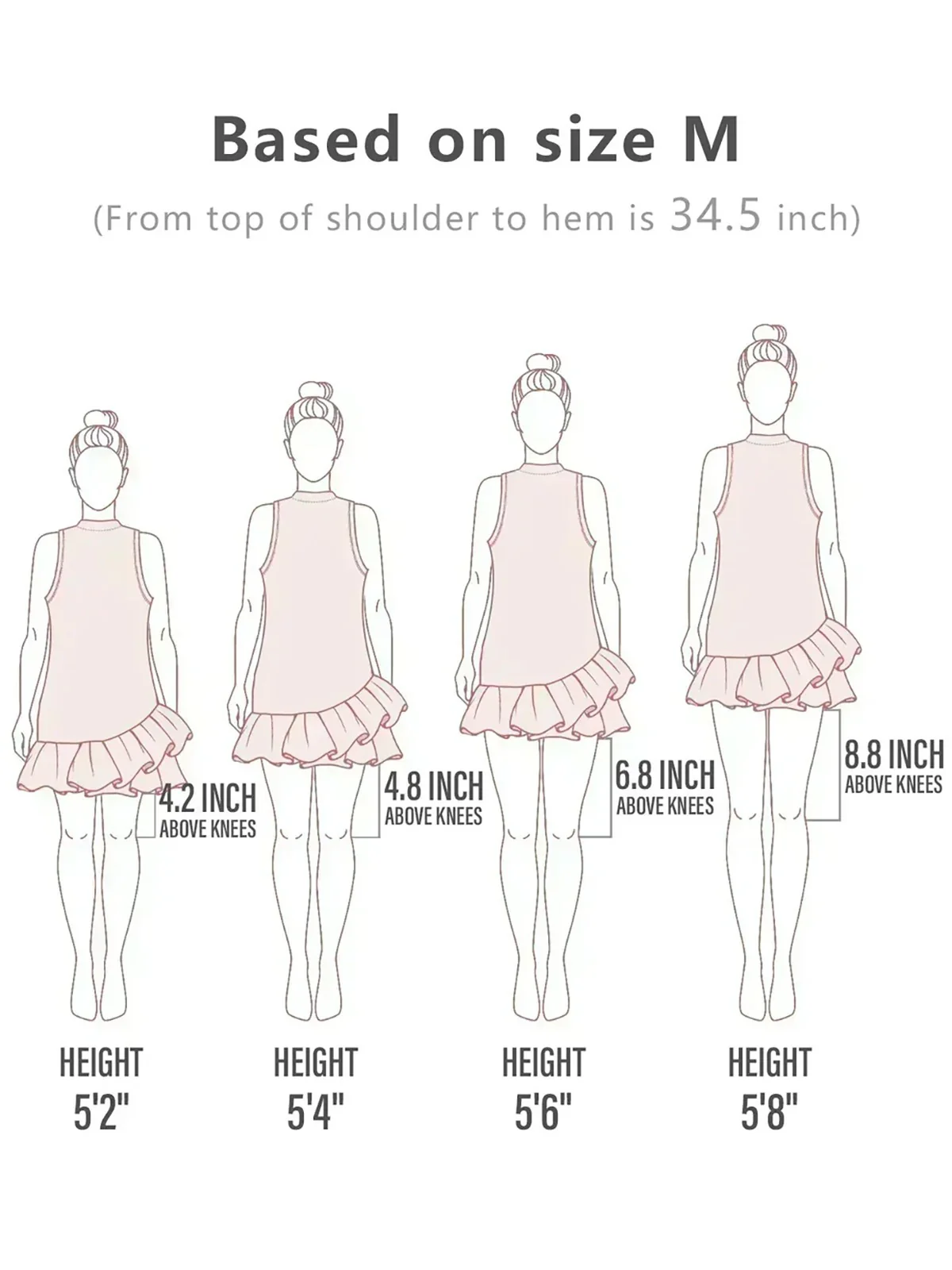 Wildlife Party Ruffle 34.5 Inch Dress For Golf Pickleball & Tennis - Image 5