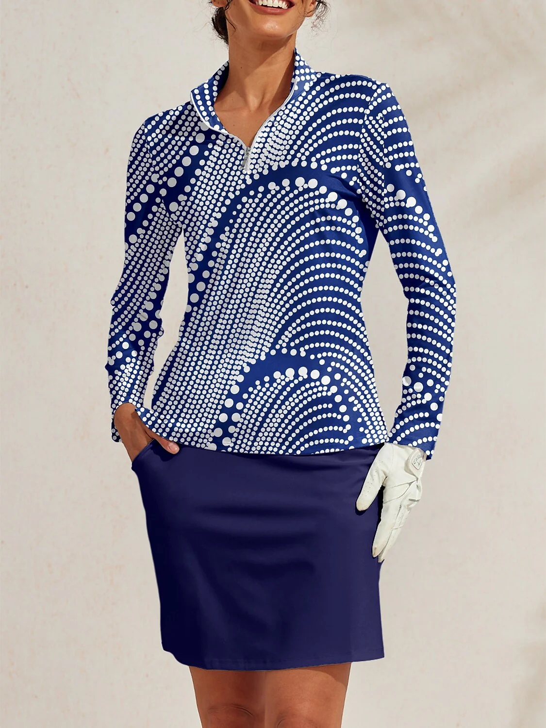 Hyper-prep Golf Shirt Quarterzip UPF50+ - Image 7
