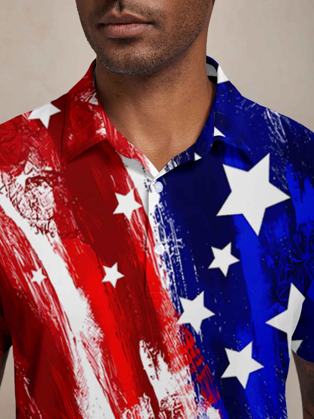 Hyper-prep USA 1776 Men's Polo Top UPF50+ - Image 11