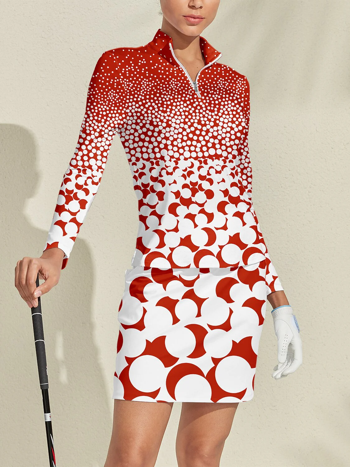 Hyper-prep Silky Golf Shirt Quarterzip UPF50+ - Image 11