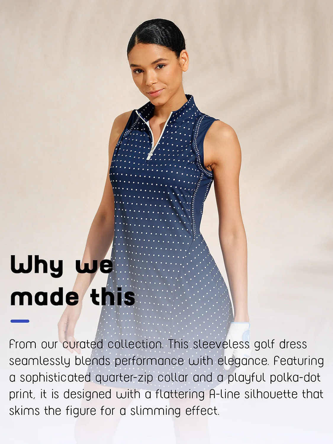 Hyper-prep Sleeveless 35.5 Inch Dress UPF50+ - Image 10