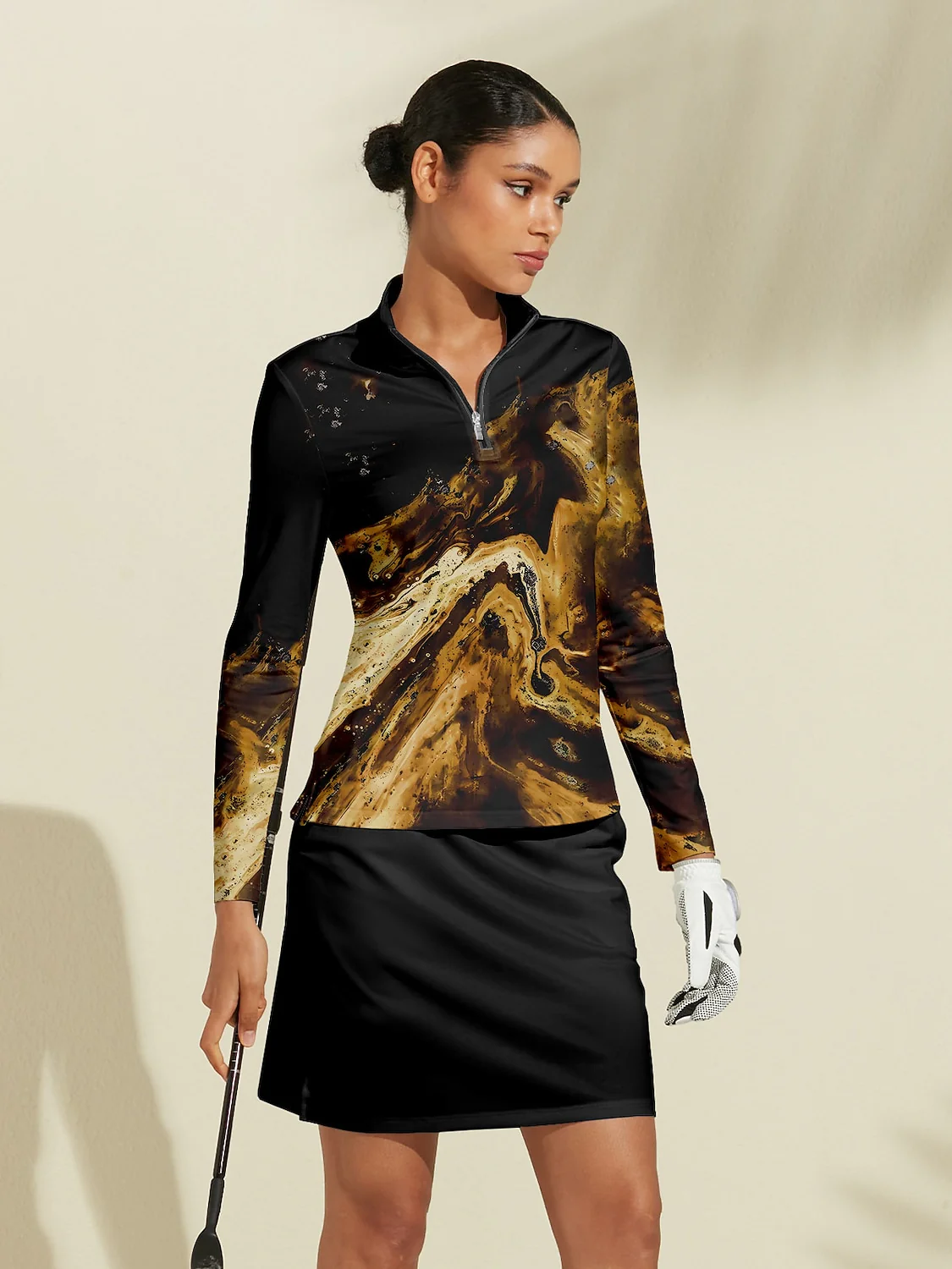 Inked Skins Golf Shirt Quarterzip UPF50+ - Image 10