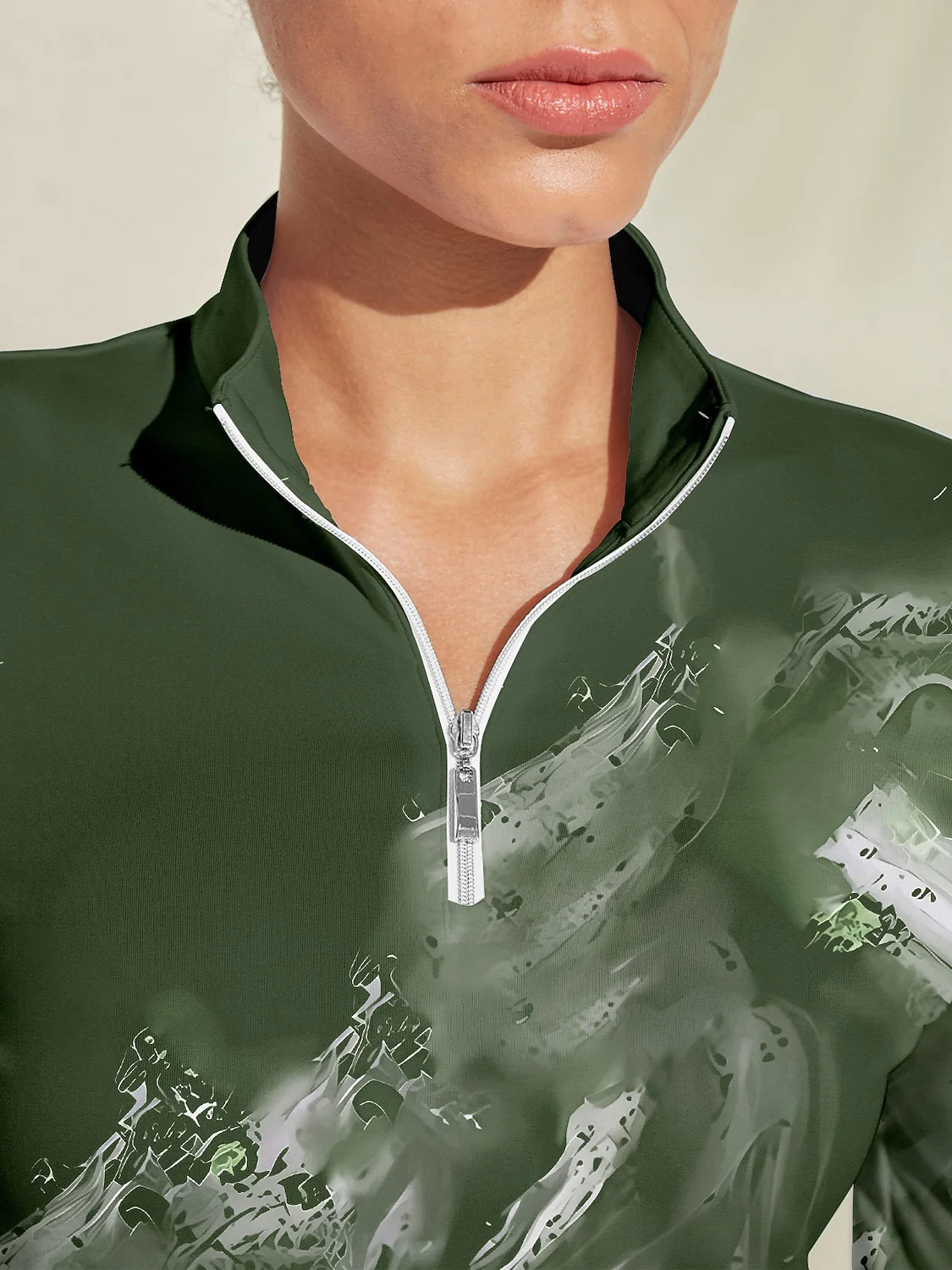 Inked Skins Golf Shirt Quarterzip UPF50+ - Image 9