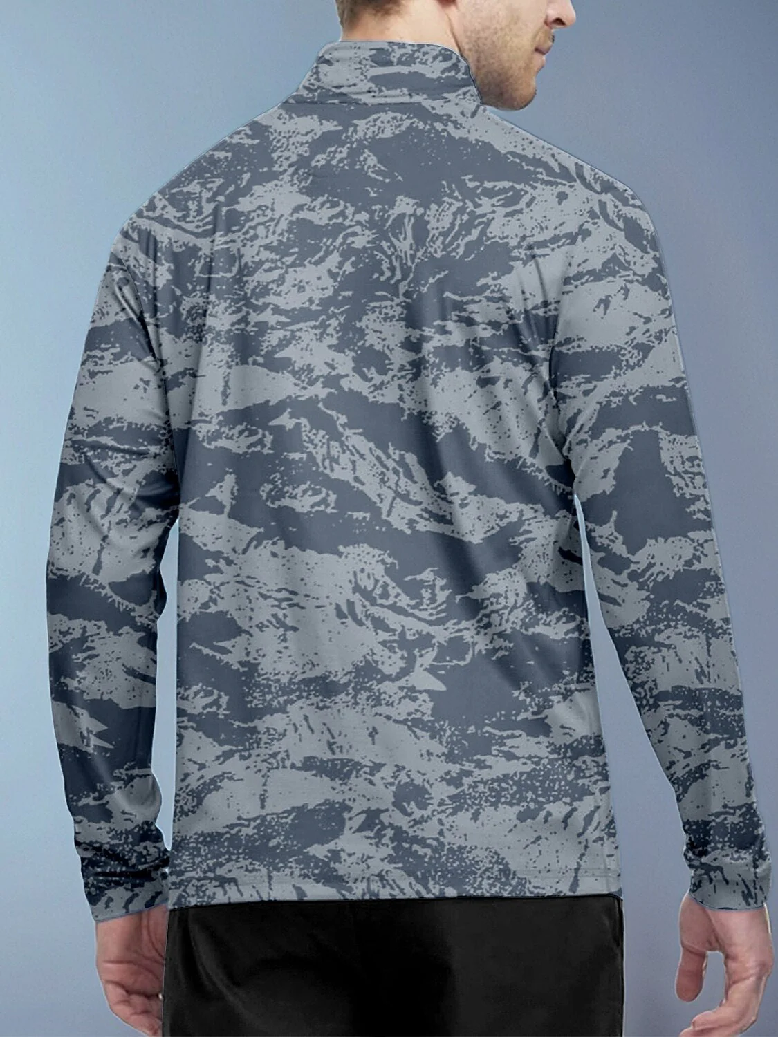 Inked Skins Men's Golf Shirt Quarterzip UPF50+ - Image 3