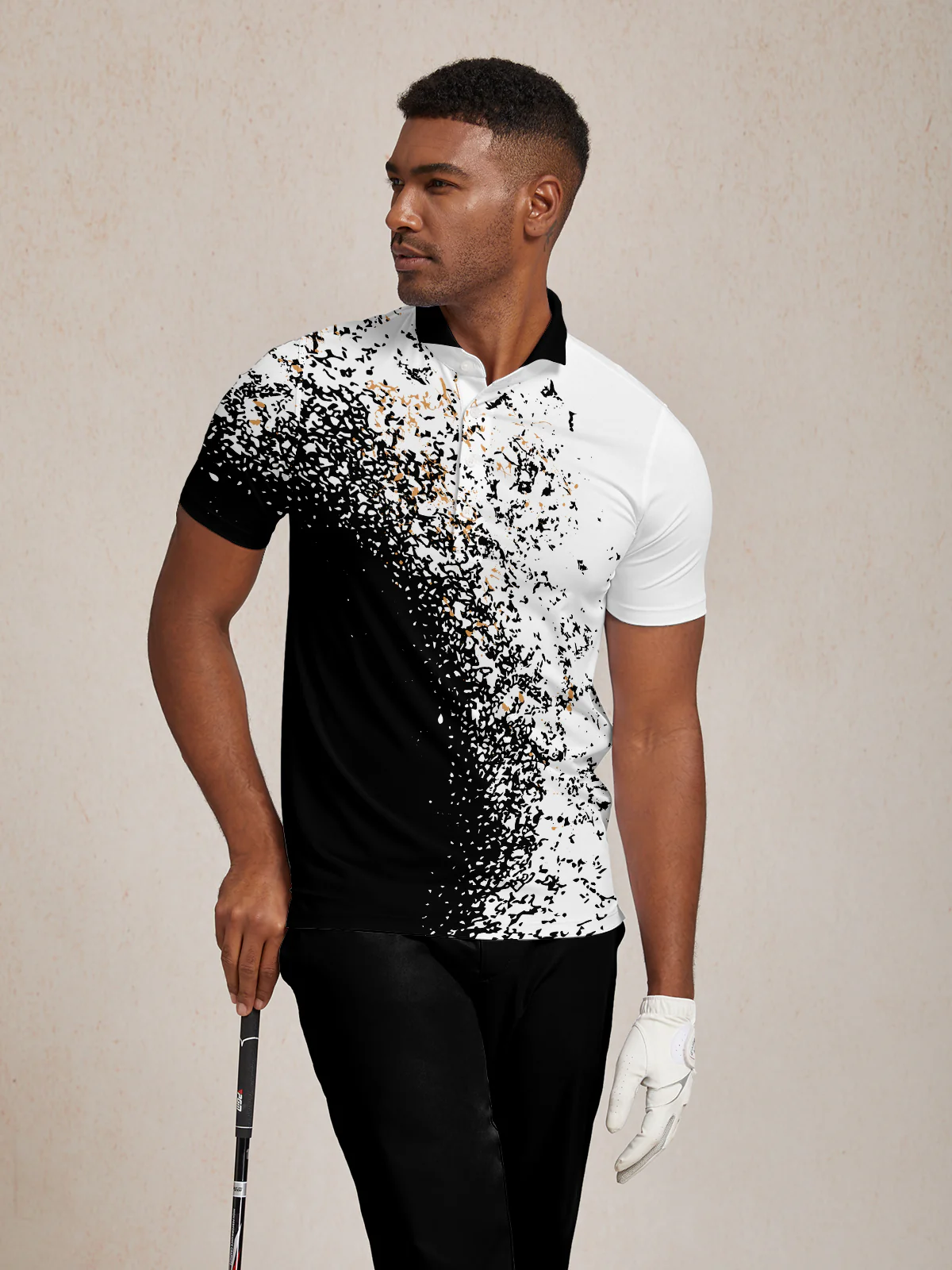 Inked Skins Men's Ribbed Collar Polo Top UPF50+ - Image 8
