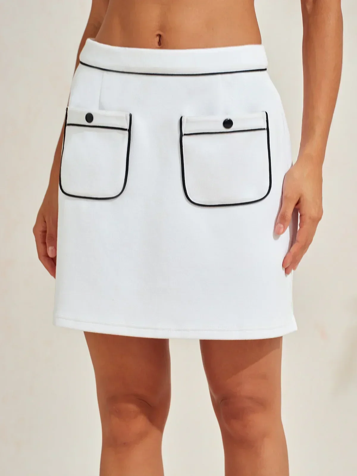 Crisp Couture 17.5 Inch Pique Pocket Skort - Image 15