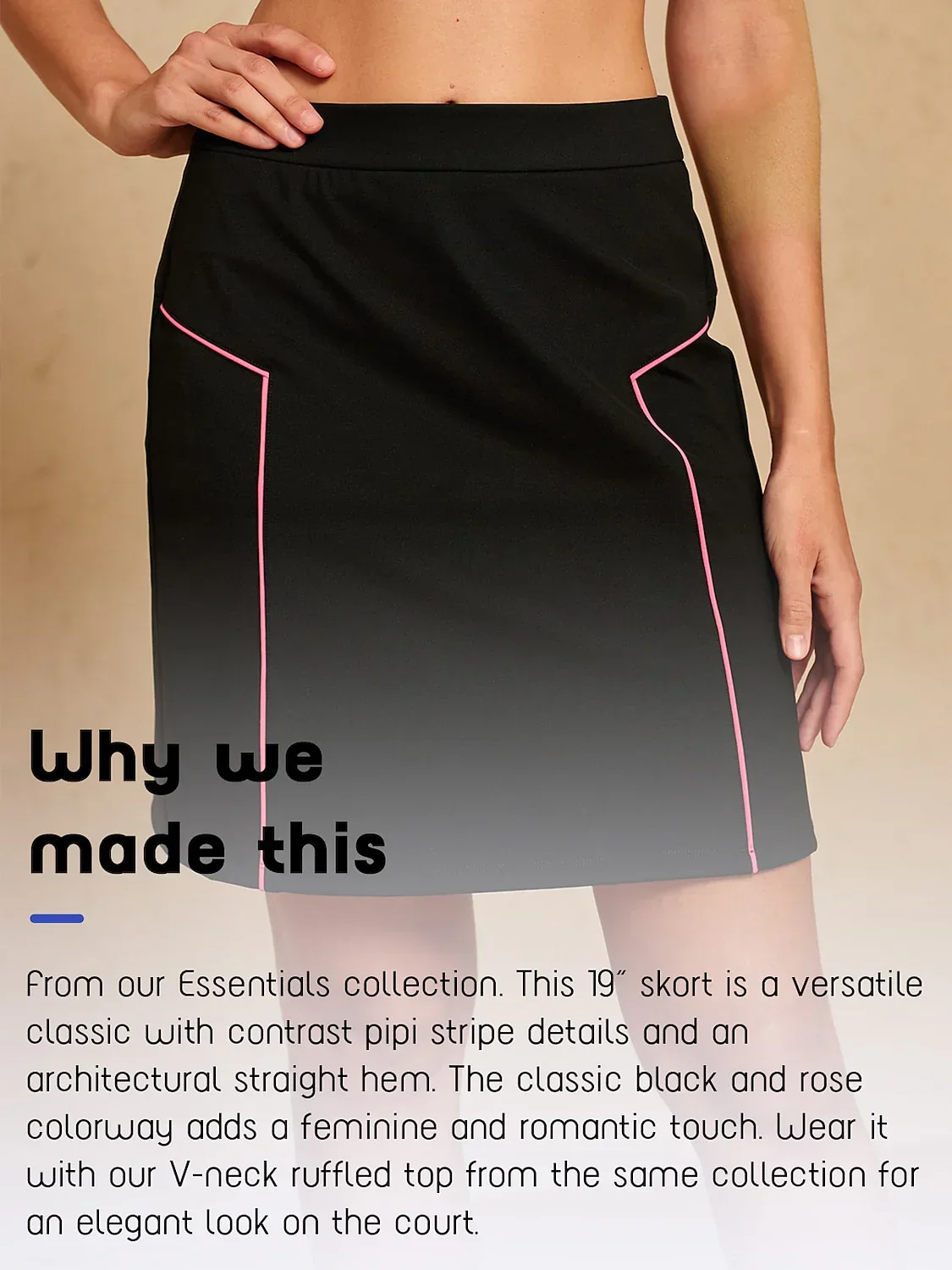 More Than Basic 19 Inch Trimmed Shift Skort - Image 10