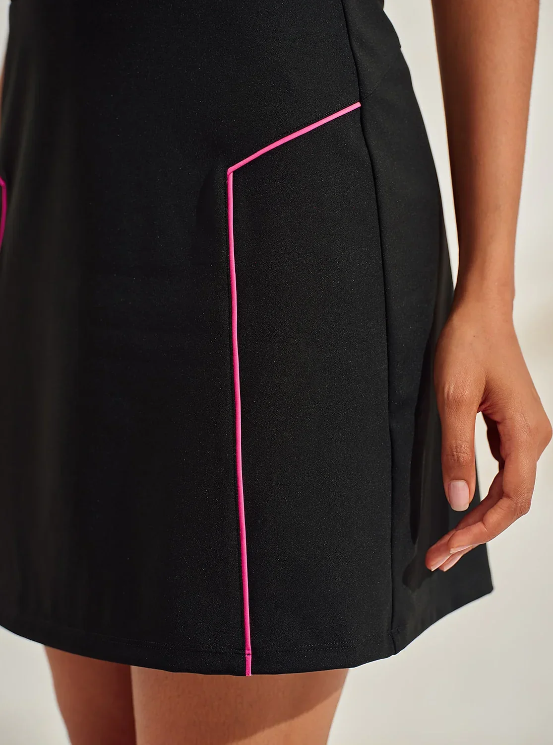 More Than Basic 19 Inch Trimmed Shift Skort - Image 3