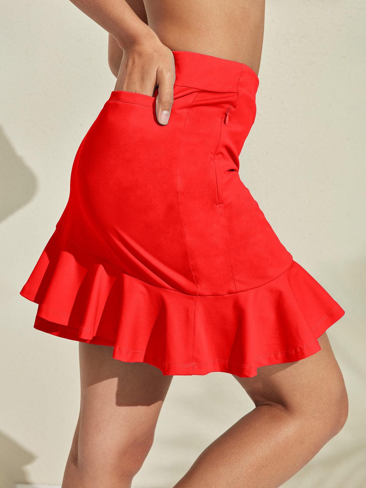 More Than Basic 19 Inch Ruffle Skort UPF50+ - Image 7