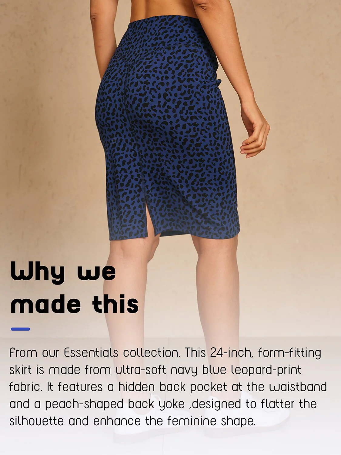 More Than Basic 24 Inch Stretch Leopard Skirt - Image 4
