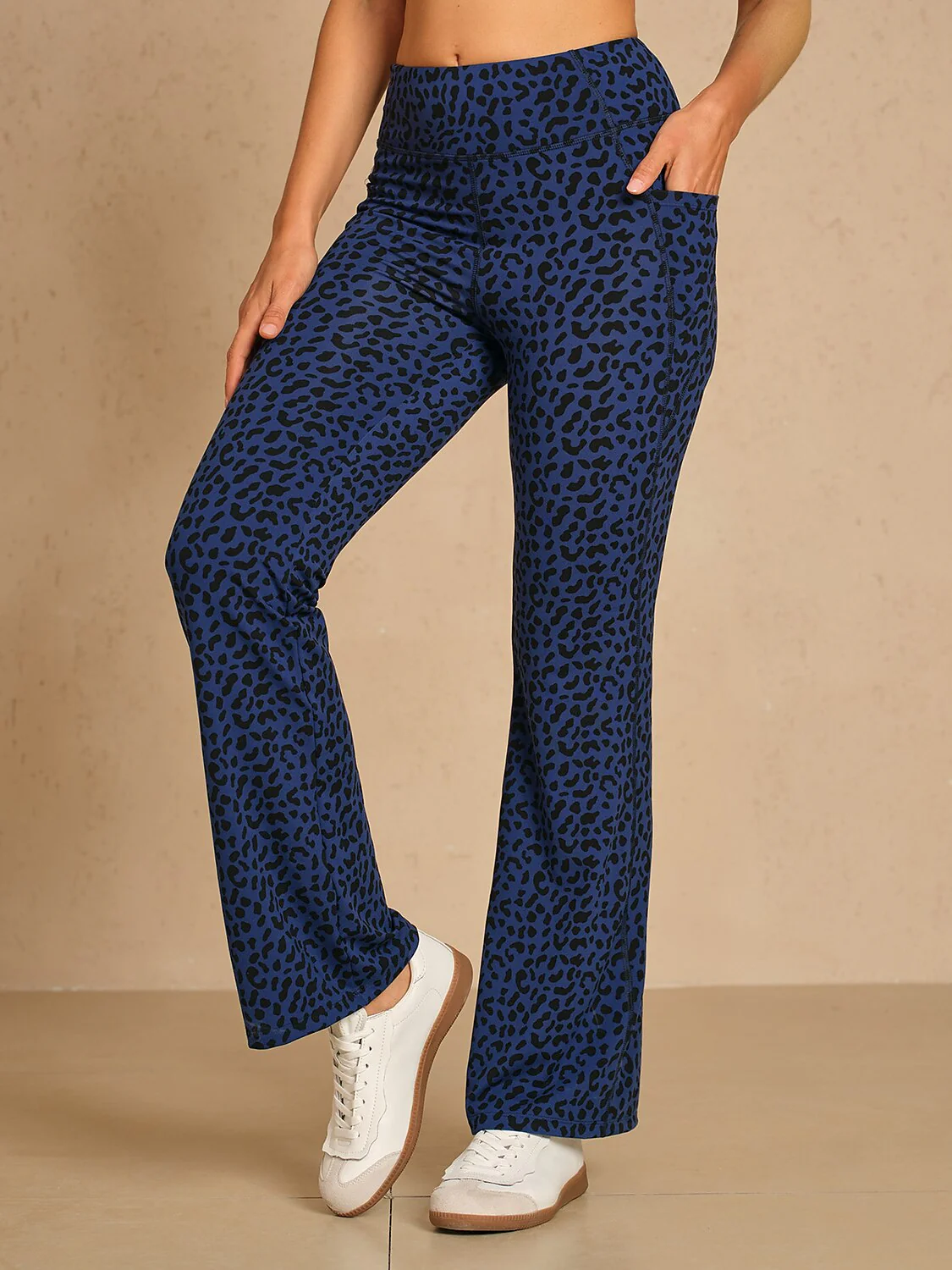 More Than Basic 30 Inch Leopard Golf Flare Pants - Image 2