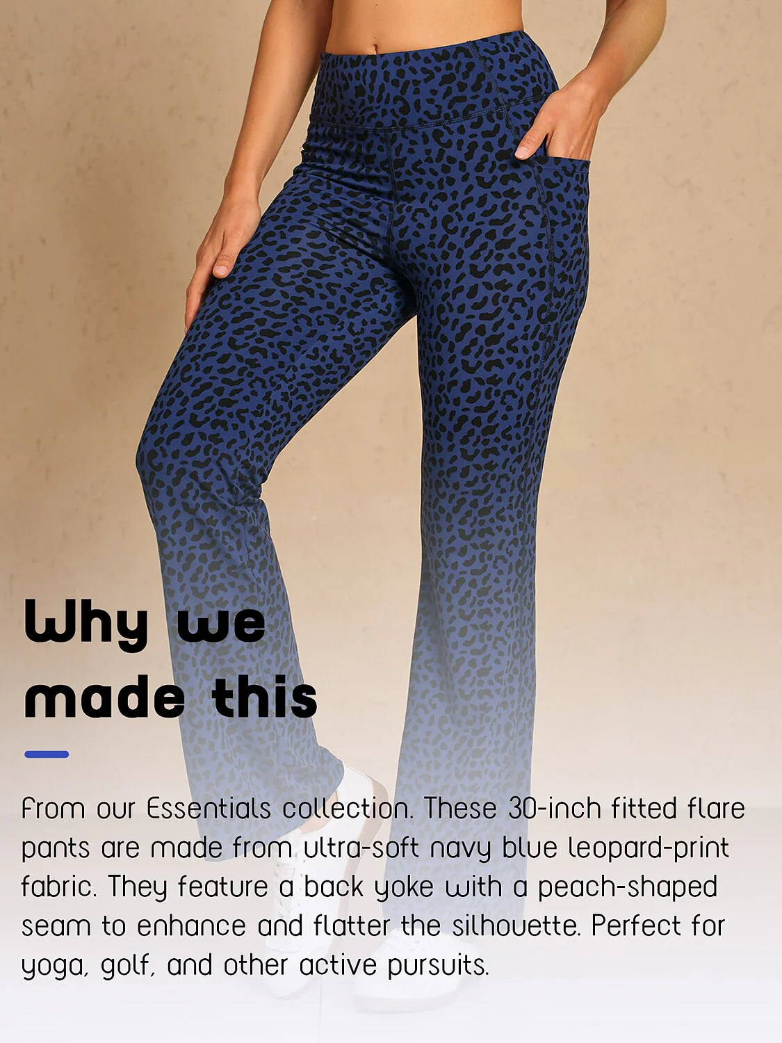 More Than Basic 30 Inch Leopard Golf Flare Pants - Image 5