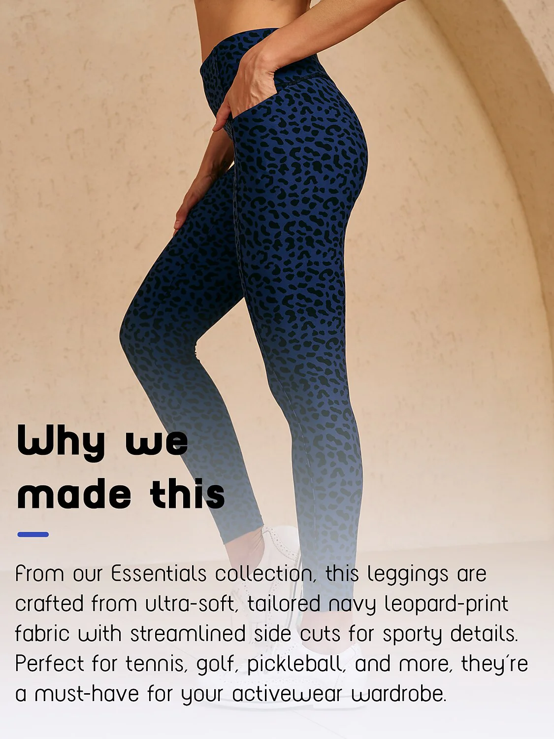 More Than Basic 35 Inch Leopard Golf Leggings - Image 4