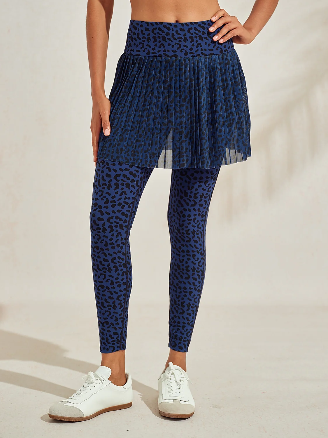 More Than Basic 36 Inch Leopard Mesh Golf Skeggings - Image 10