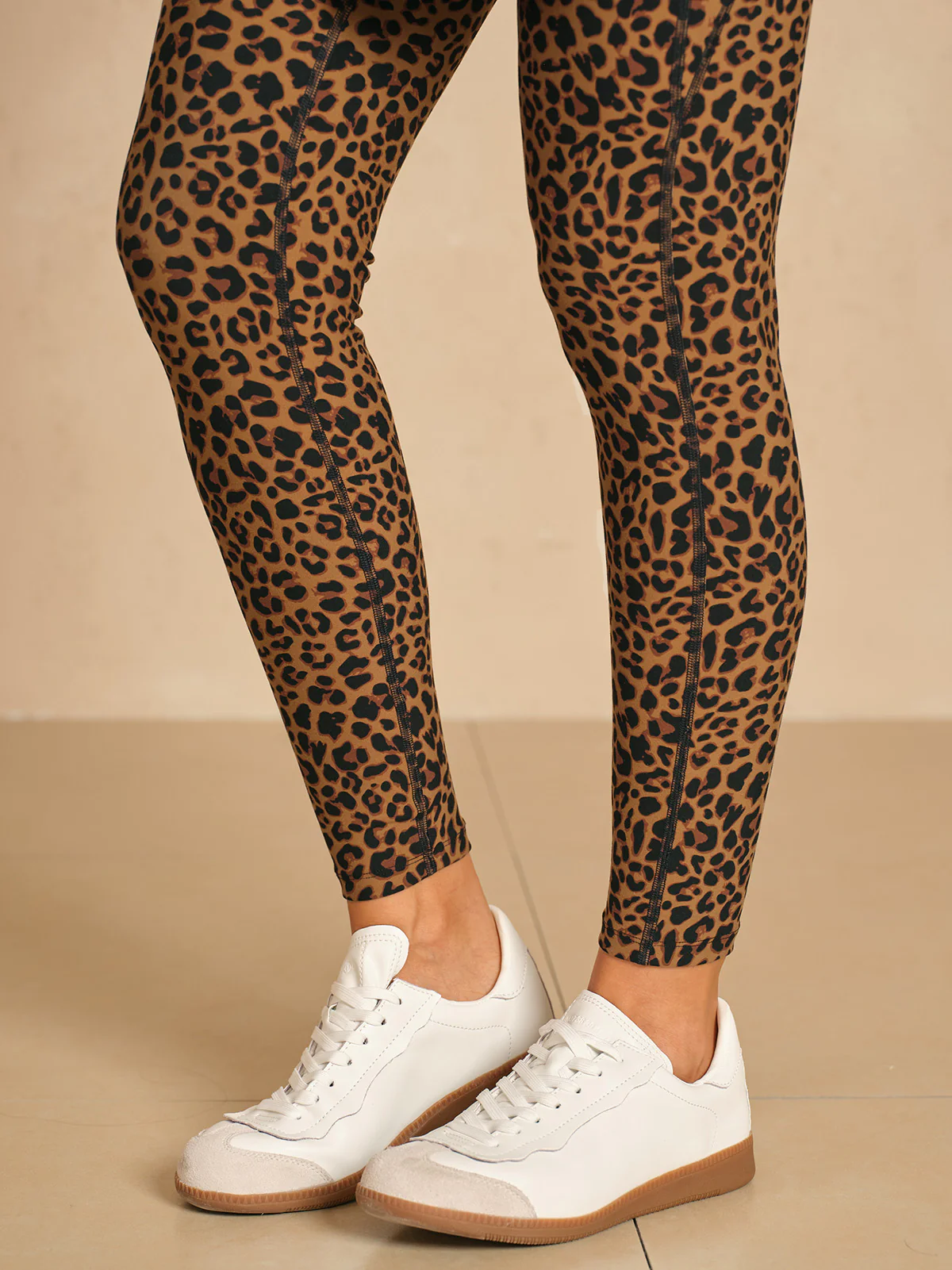 More Than Basic 36 Inch Leopard Mesh Golf Skeggings - Image 8