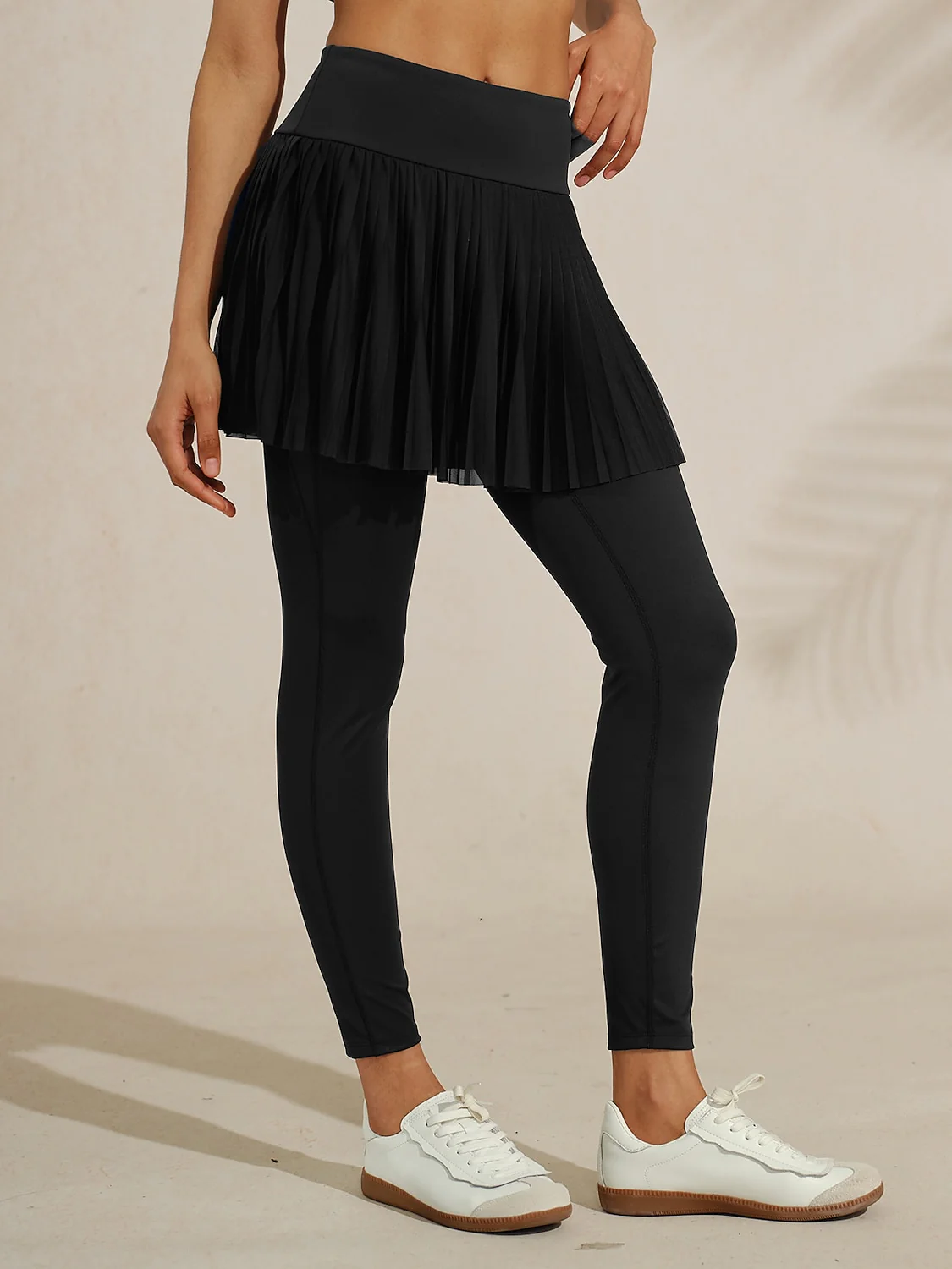 More Than Basic 37 Inch Pleated Mesh Skeggings - Image 13