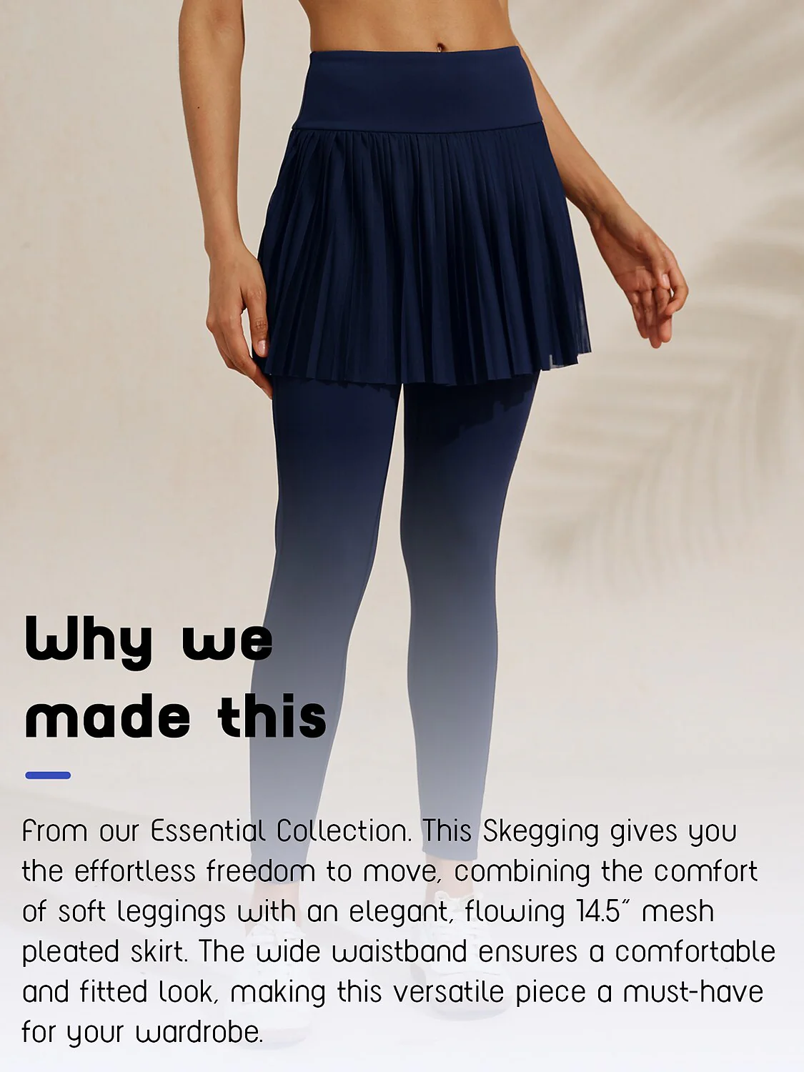 More Than Basic 37 Inch Pleated Mesh Skeggings - Image 7
