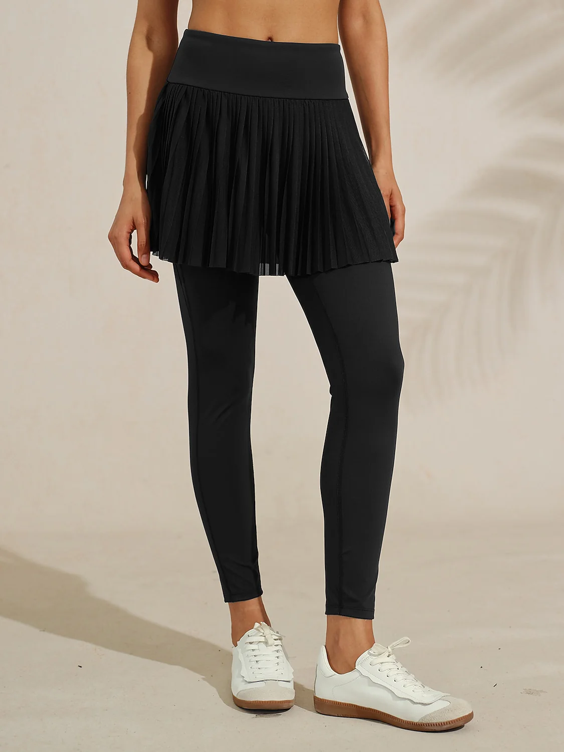 More Than Basic 37 Inch Pleated Mesh Skeggings - Image 9