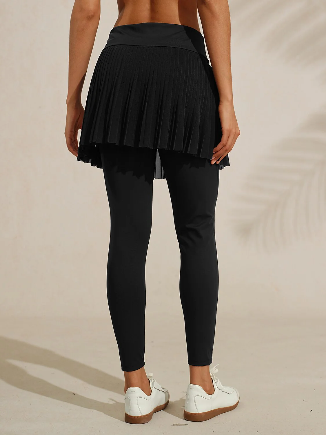 More Than Basic 37 Inch Pleated Mesh Skeggings - Image 2