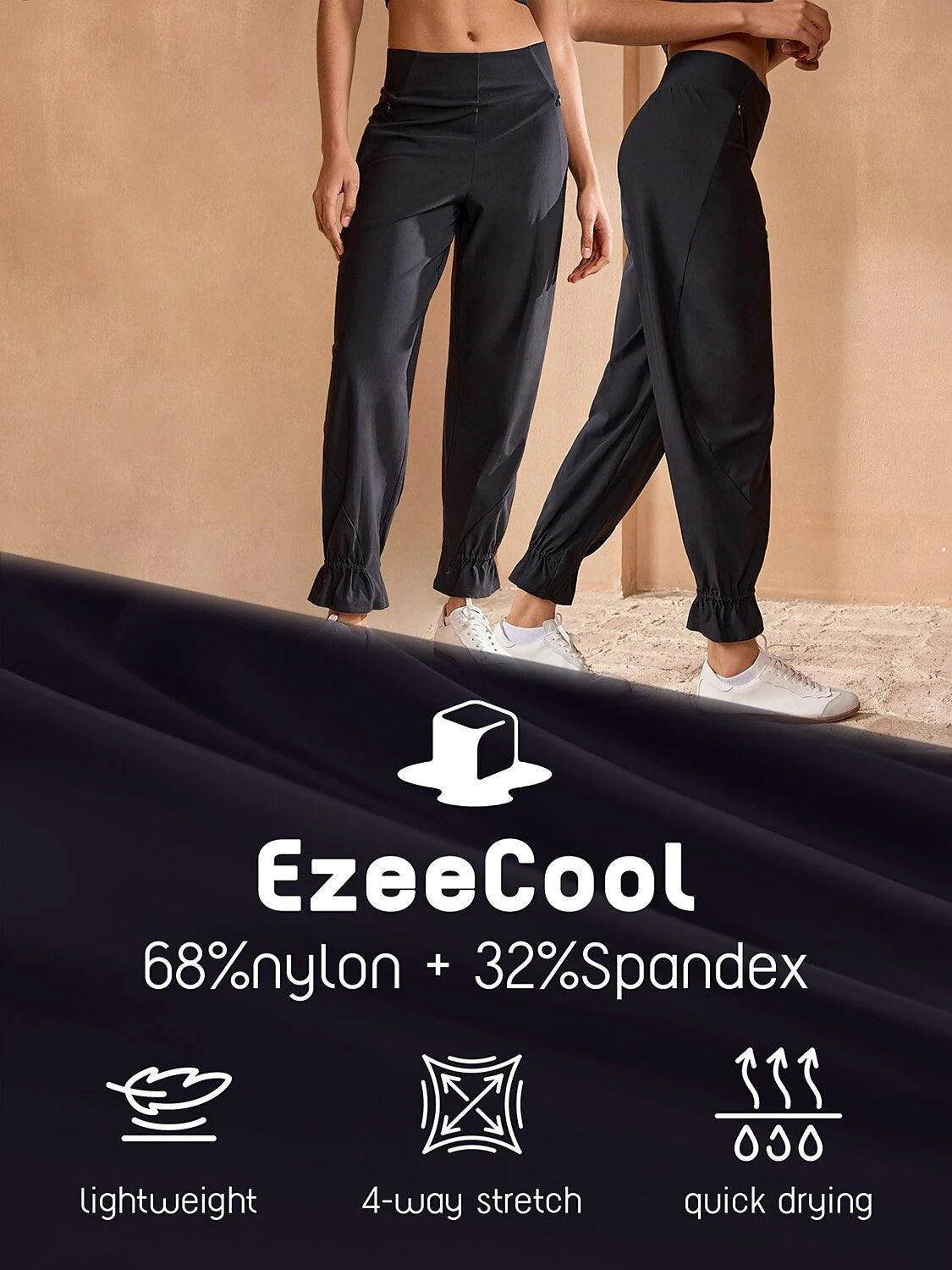 More Than Basic 38 Inch Performance Ruffle Pants - Image 6