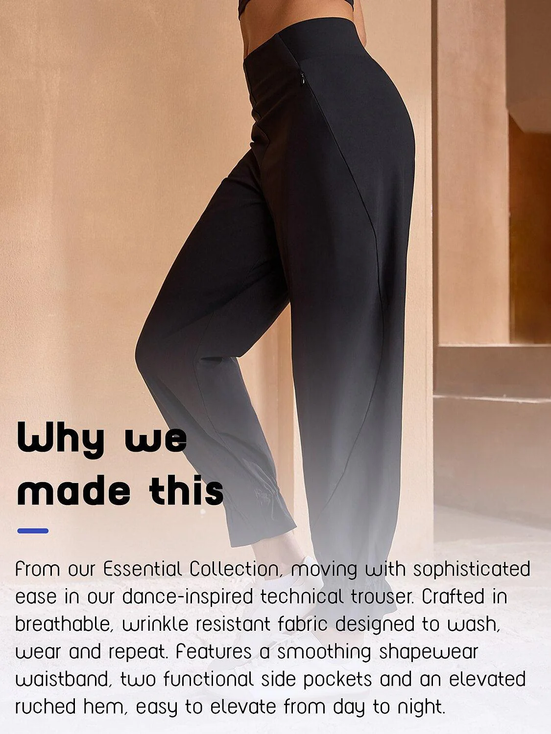 More Than Basic 38 Inch Performance Ruffle Pants - Image 7