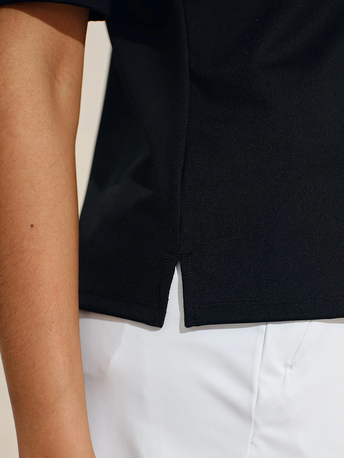 More Than Basic Half Sleeve Curve V-Neck Polo Top UPF50+ - Image 40