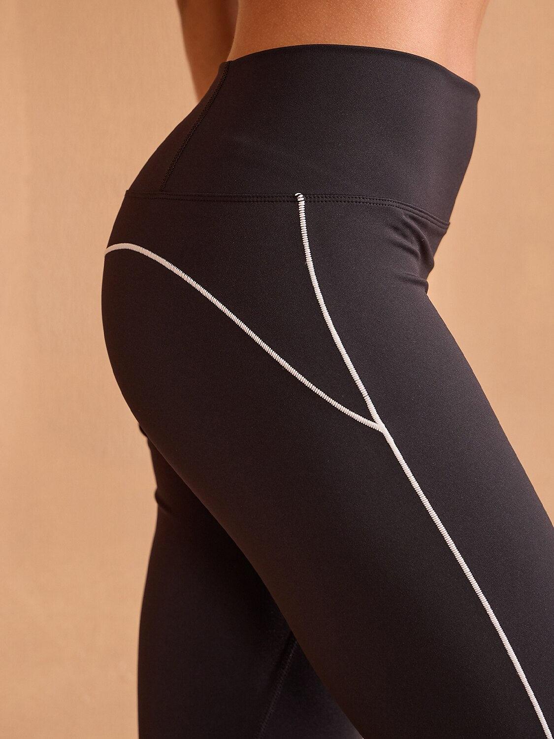 More Than Basic High Waist 35 Inch Trimmed Flared Pants - Image 3