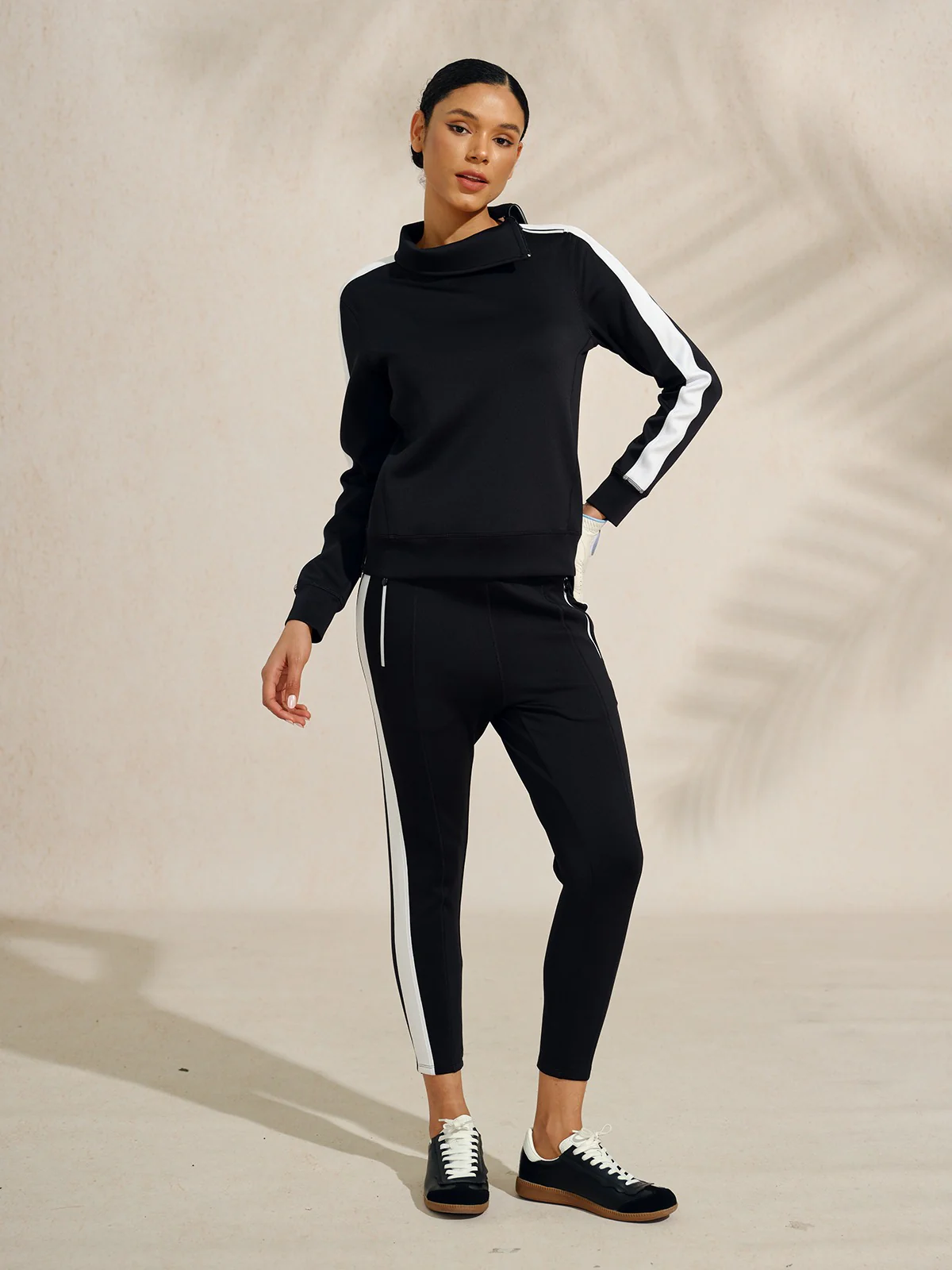 More Than Basic Irregular Collar Golf Sweatshirt - Image 2