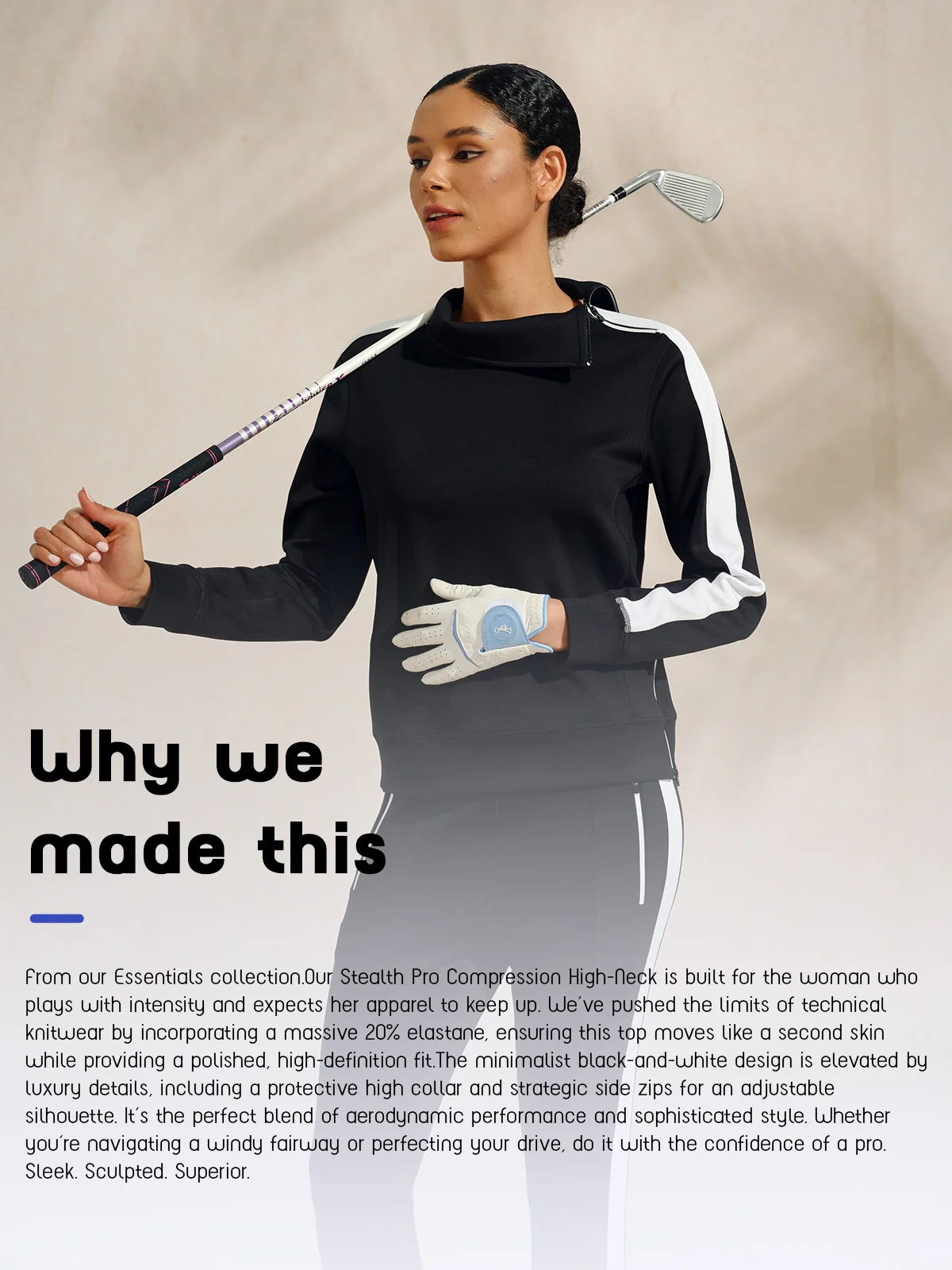 More Than Basic Irregular Collar Golf Sweatshirt - Image 8