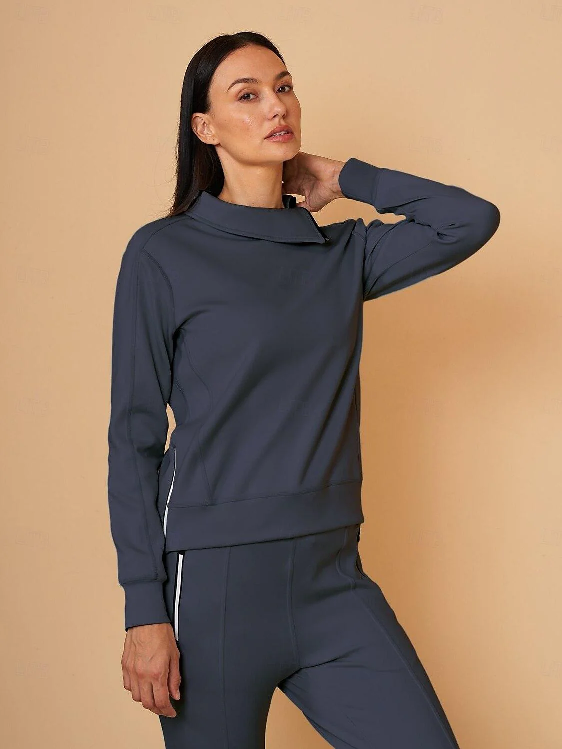 More Than Basic Irregular Collar Golf Sweatshirt - Image 23