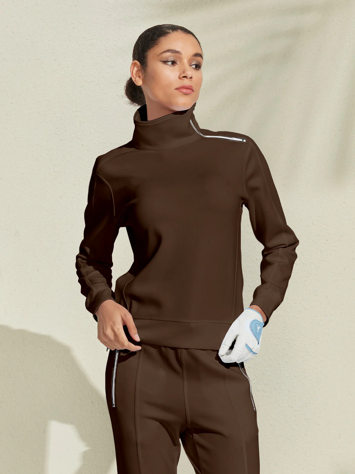 More Than Basic Irregular Collar Golf Sweatshirt - Image 8