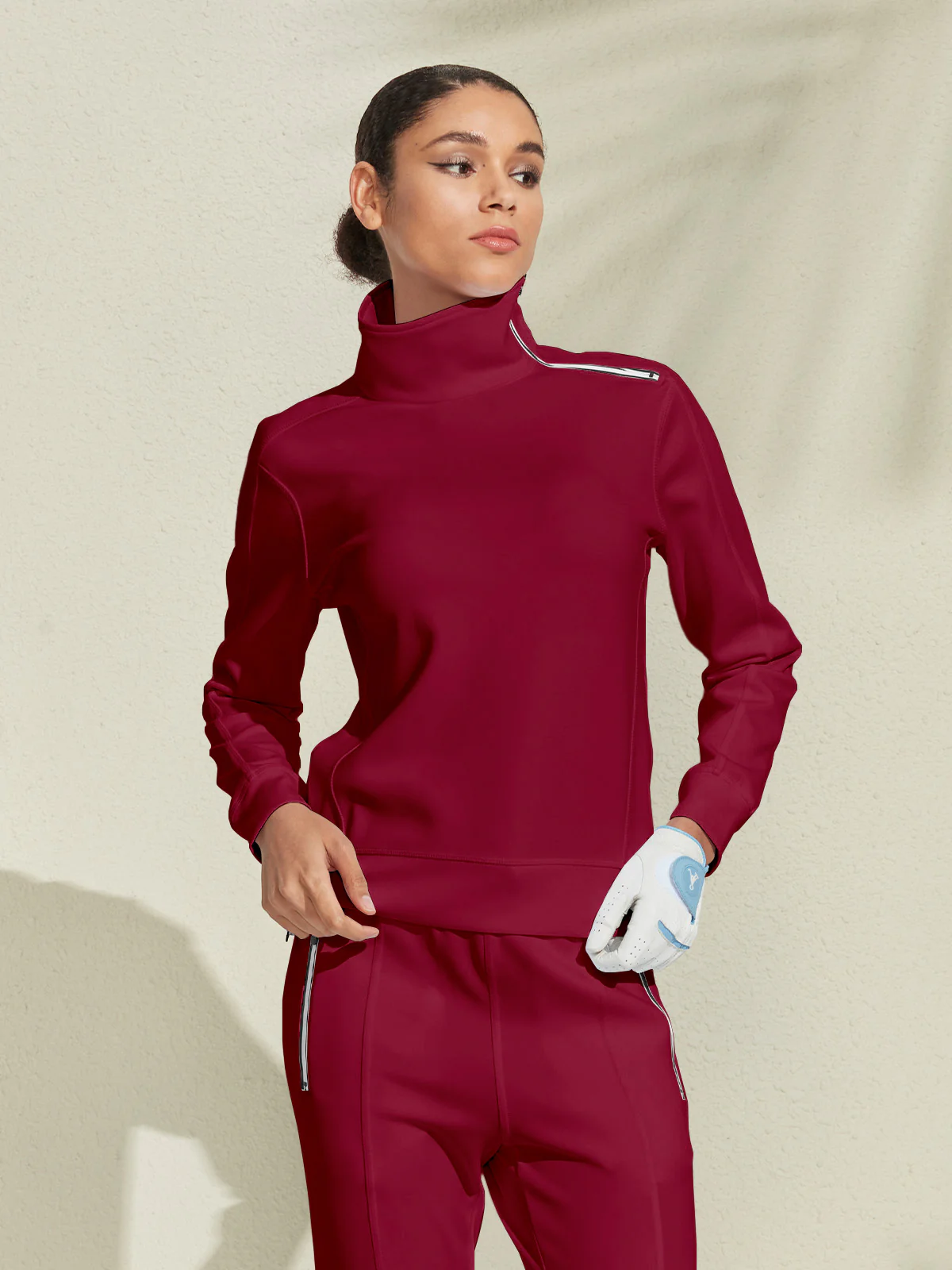 More Than Basic Irregular Collar Golf Sweatshirt - Image 5