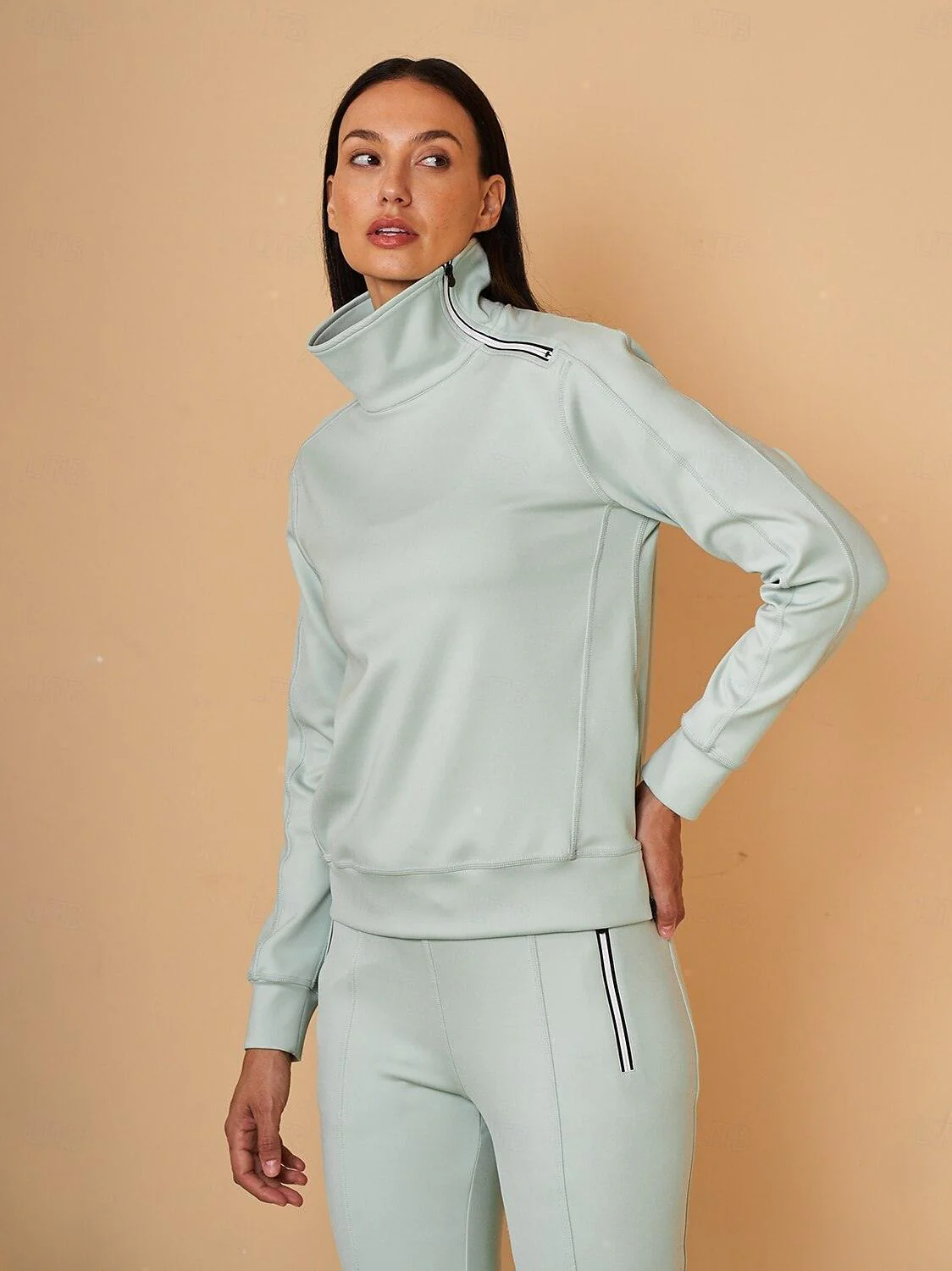 More Than Basic Irregular Collar Golf Sweatshirt - Image 21