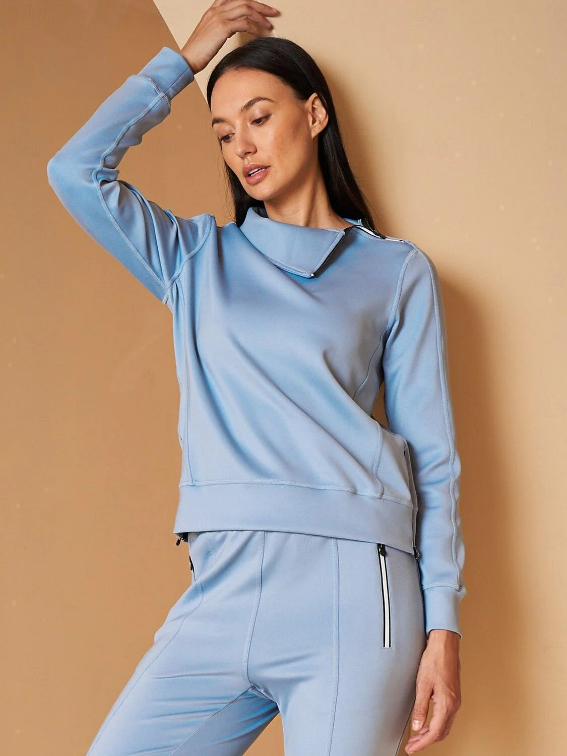 More Than Basic Irregular Collar Golf Sweatshirt - Image 24