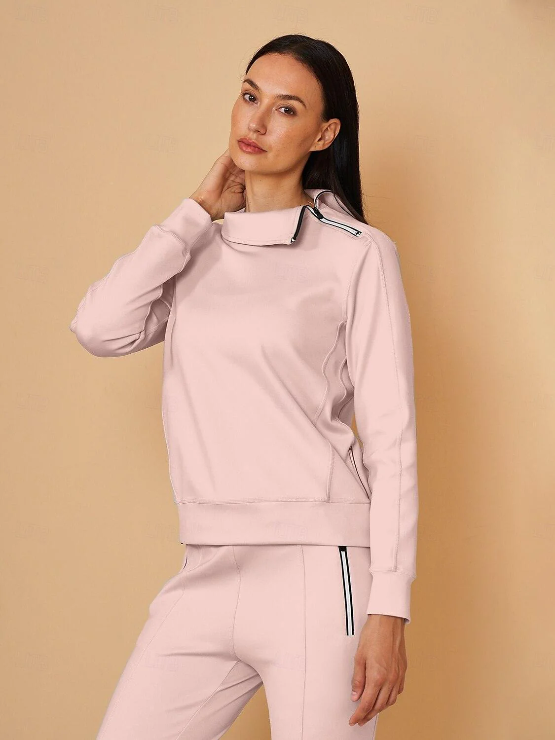 More Than Basic Irregular Collar Golf Sweatshirt - Image 26