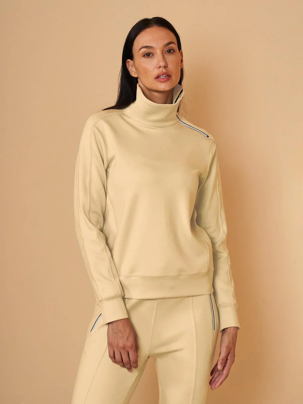 More Than Basic Irregular Collar Golf Sweatshirt - Image 17